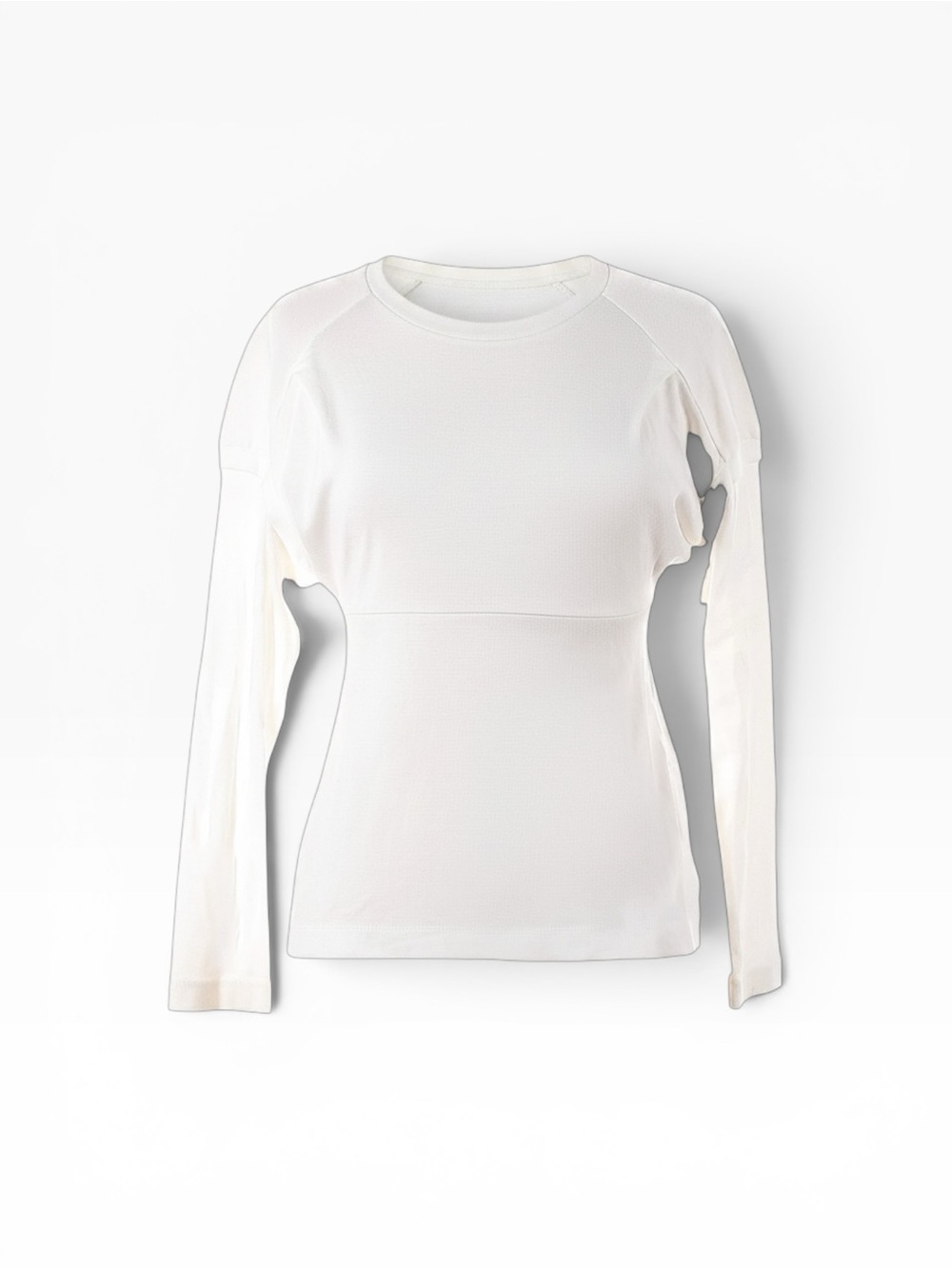 Zero + Maria Cornejo White Long Sleeve Tee size Extra Small